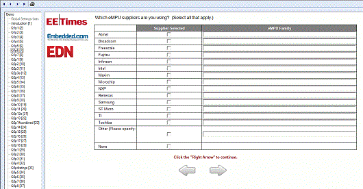 Sensus Web Questionnaire preview mode